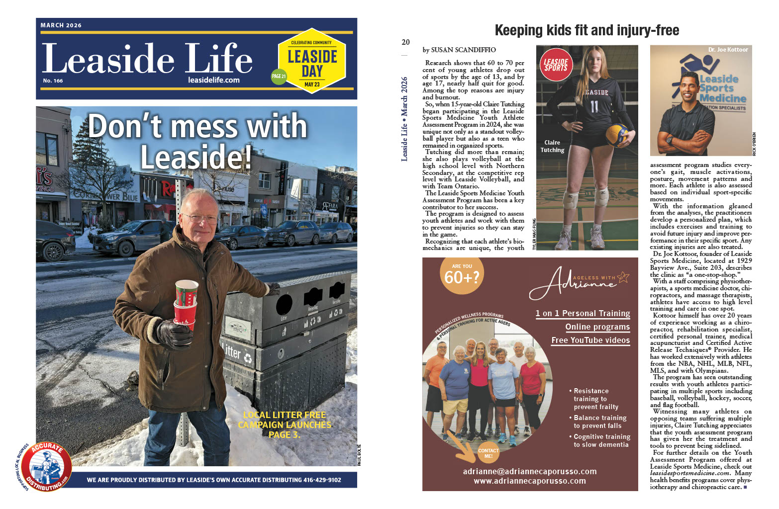 Leaside Sports Medicine featured in Leaside Life